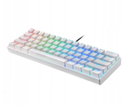 Klawiatura Motospeed CK61 RGB (Blue) - biała